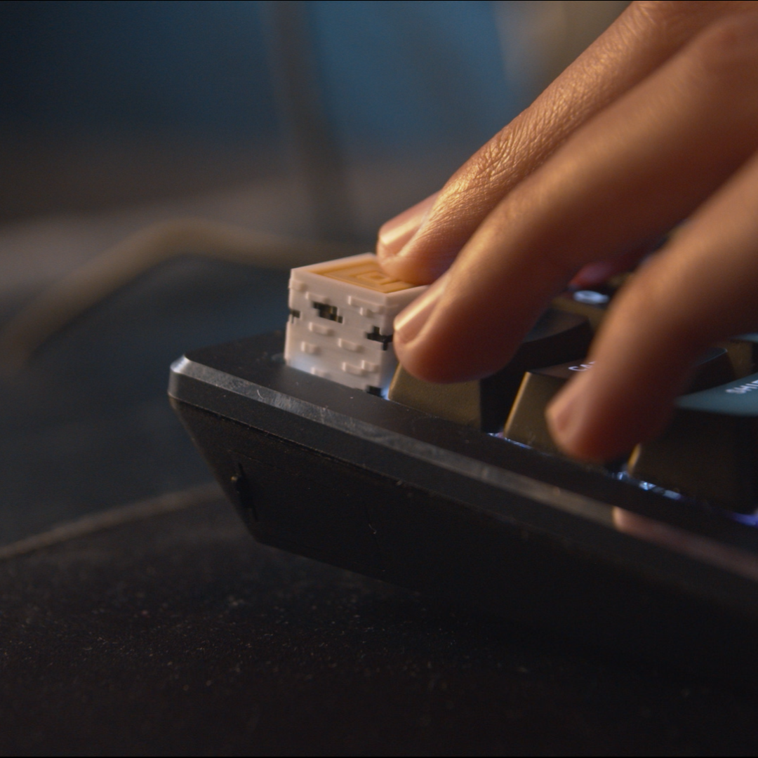 Minecraft Birch Log Keycap