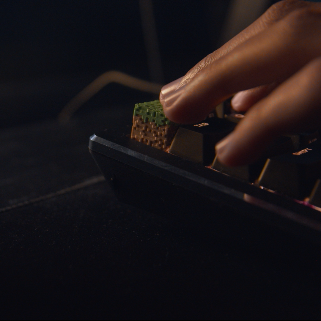 Minecraft Grass Block Keycap