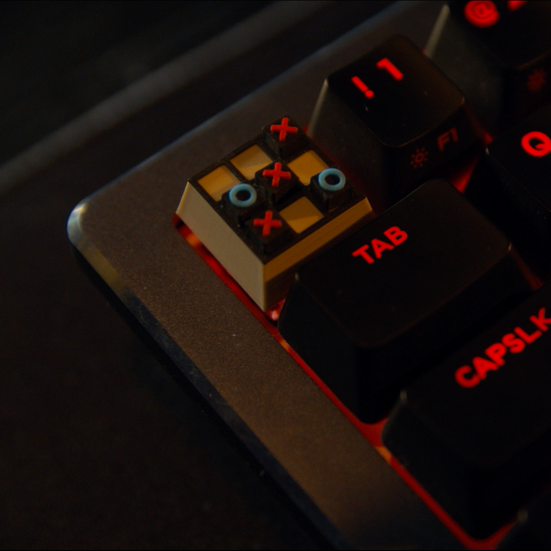 Tic-Tac-Toe Keycap