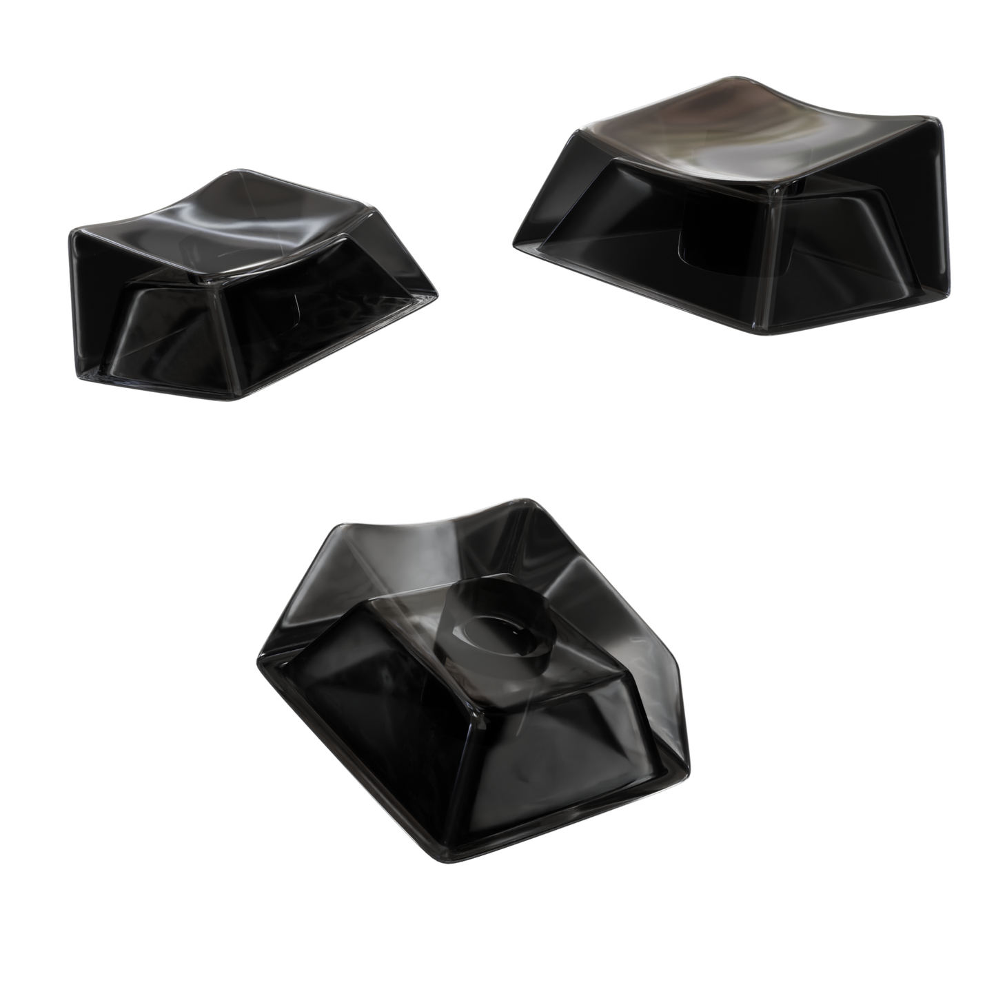 Black Transparent Keycaps