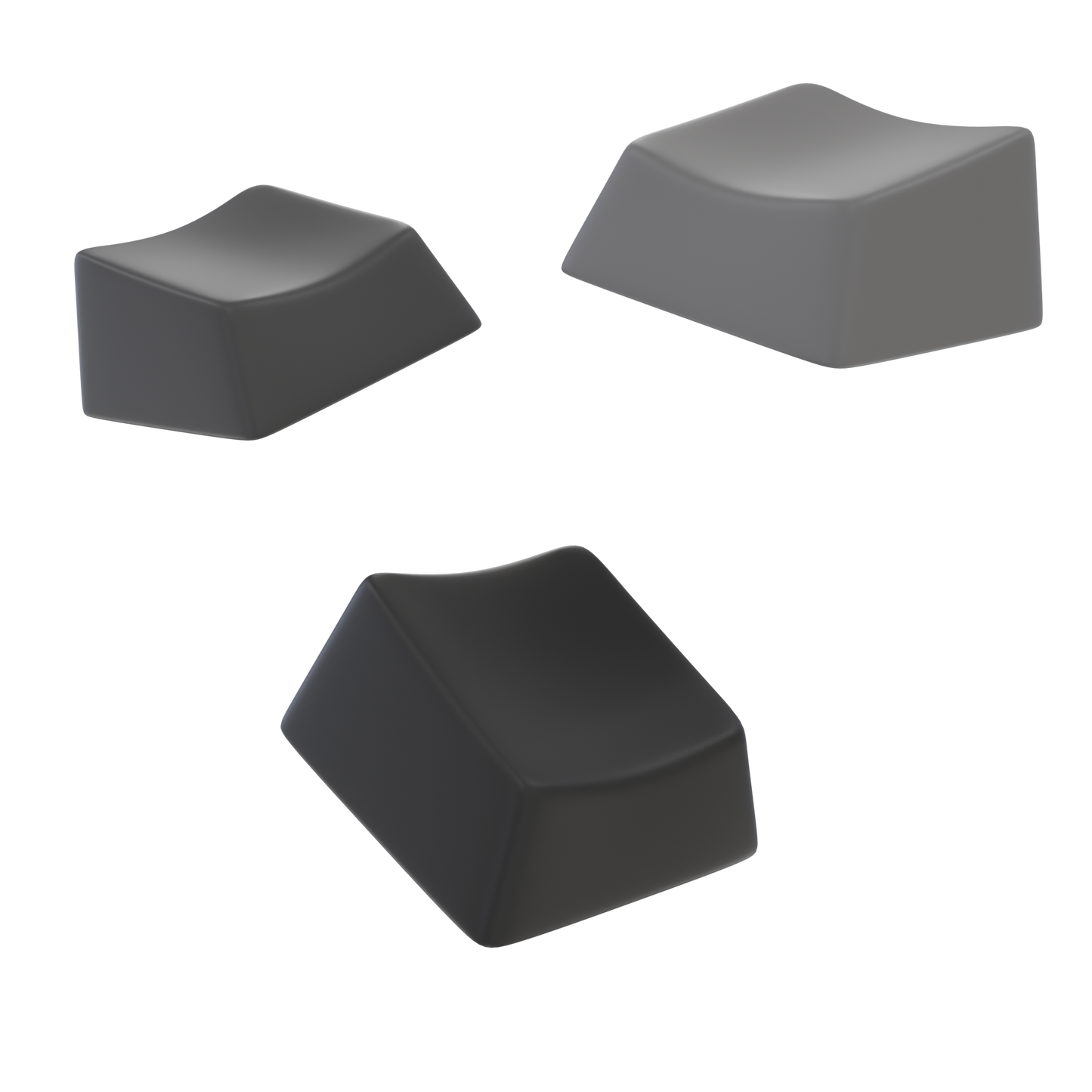 Gray Gradient Keycaps