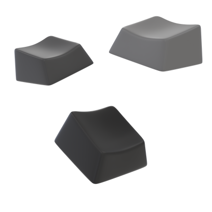 Gray Gradient Keycaps