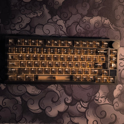 Black Transparent Keycaps