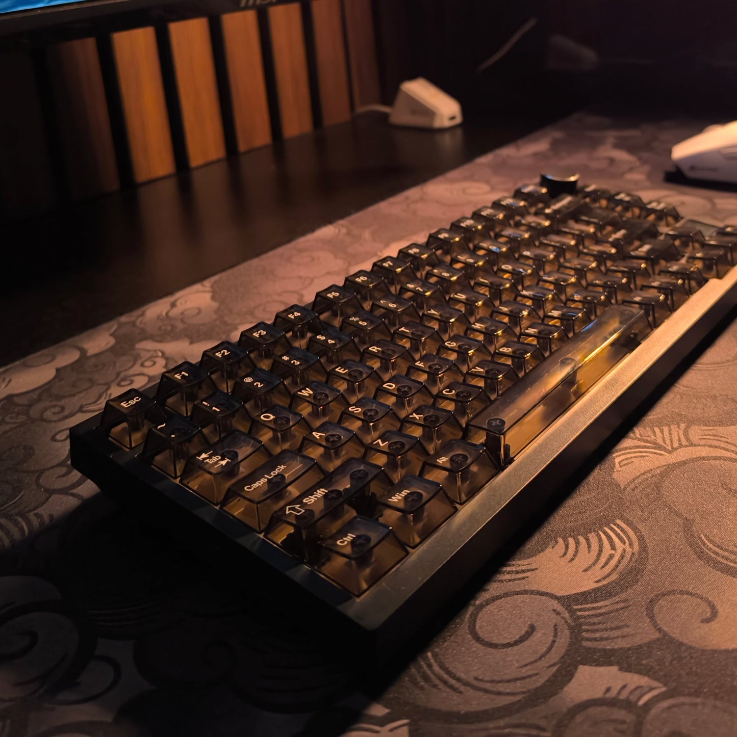 Black Transparent Keycaps